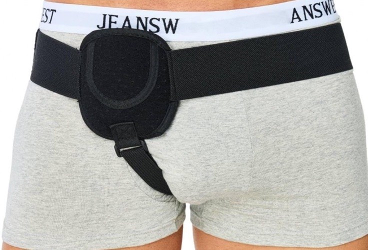 Men Inguinal Hernia Belt Post Surgery Support Truss Groin Adjustable Straps Band