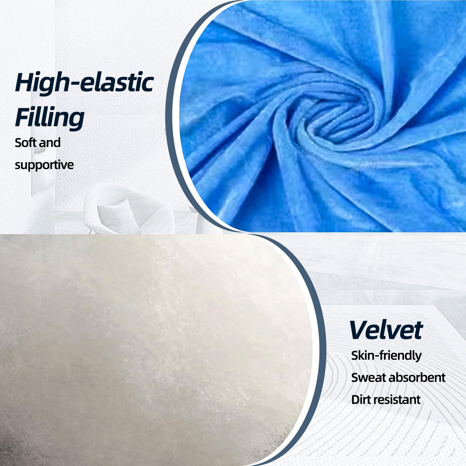 TYYIHUA Palm Protector Hand Contracture Cushion, (2 Pack) Fluff Finger 2pc