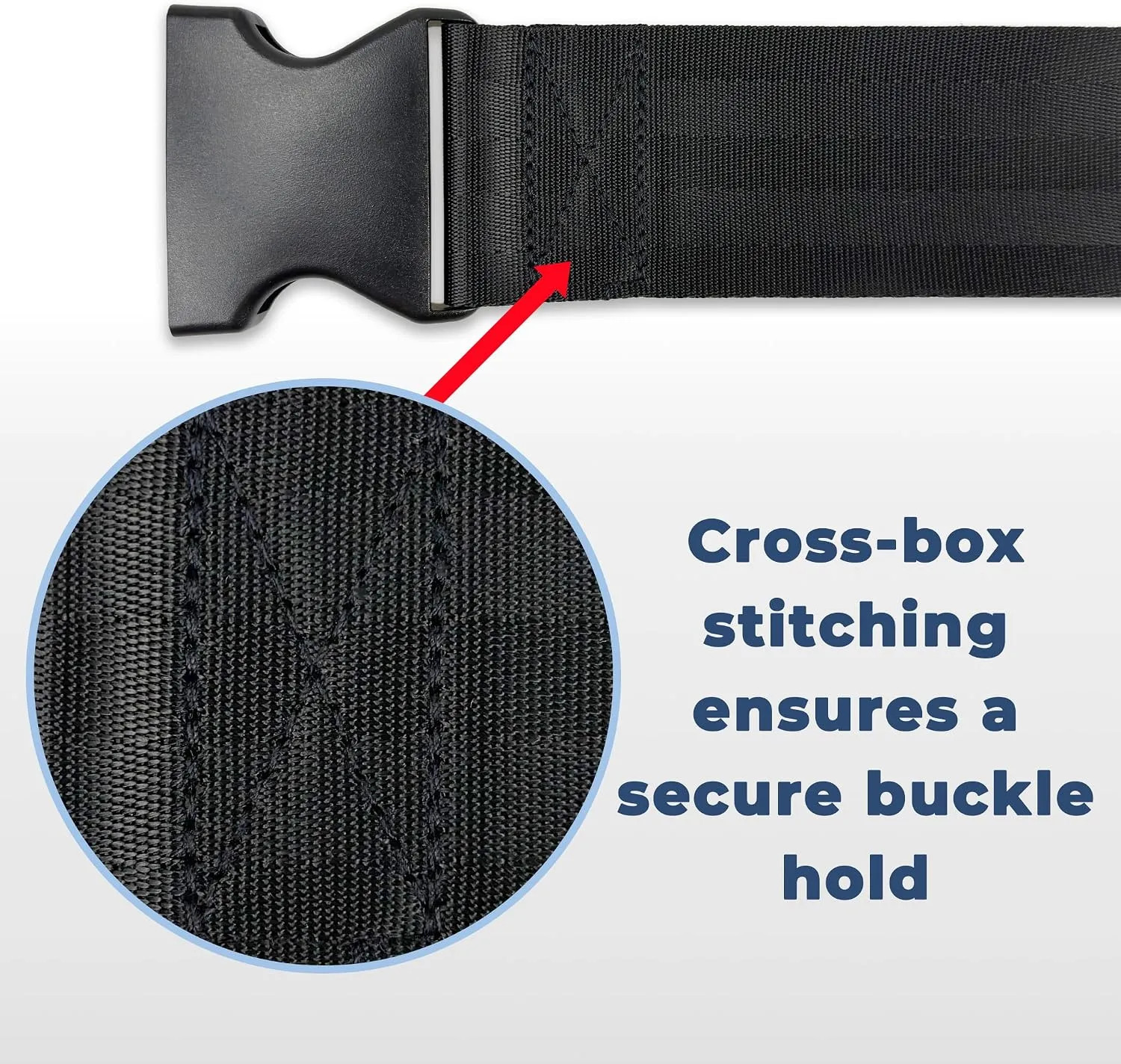 Adjustable Wheelchair Safety Strap 2 Inch Wide Slip Resistant Lap Belt 13 to 86