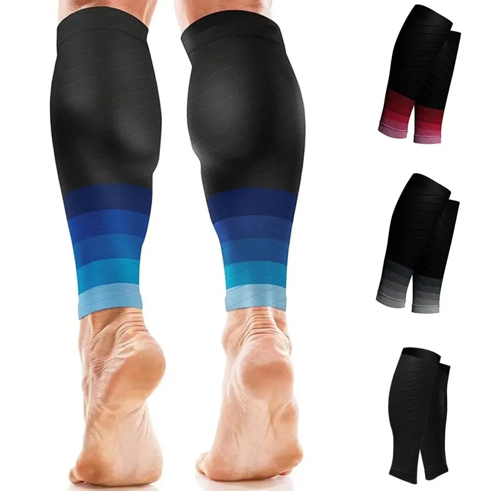 1Pair Calf Support Compression Sleeves for Women Men Running 20-30Mmhg Footless