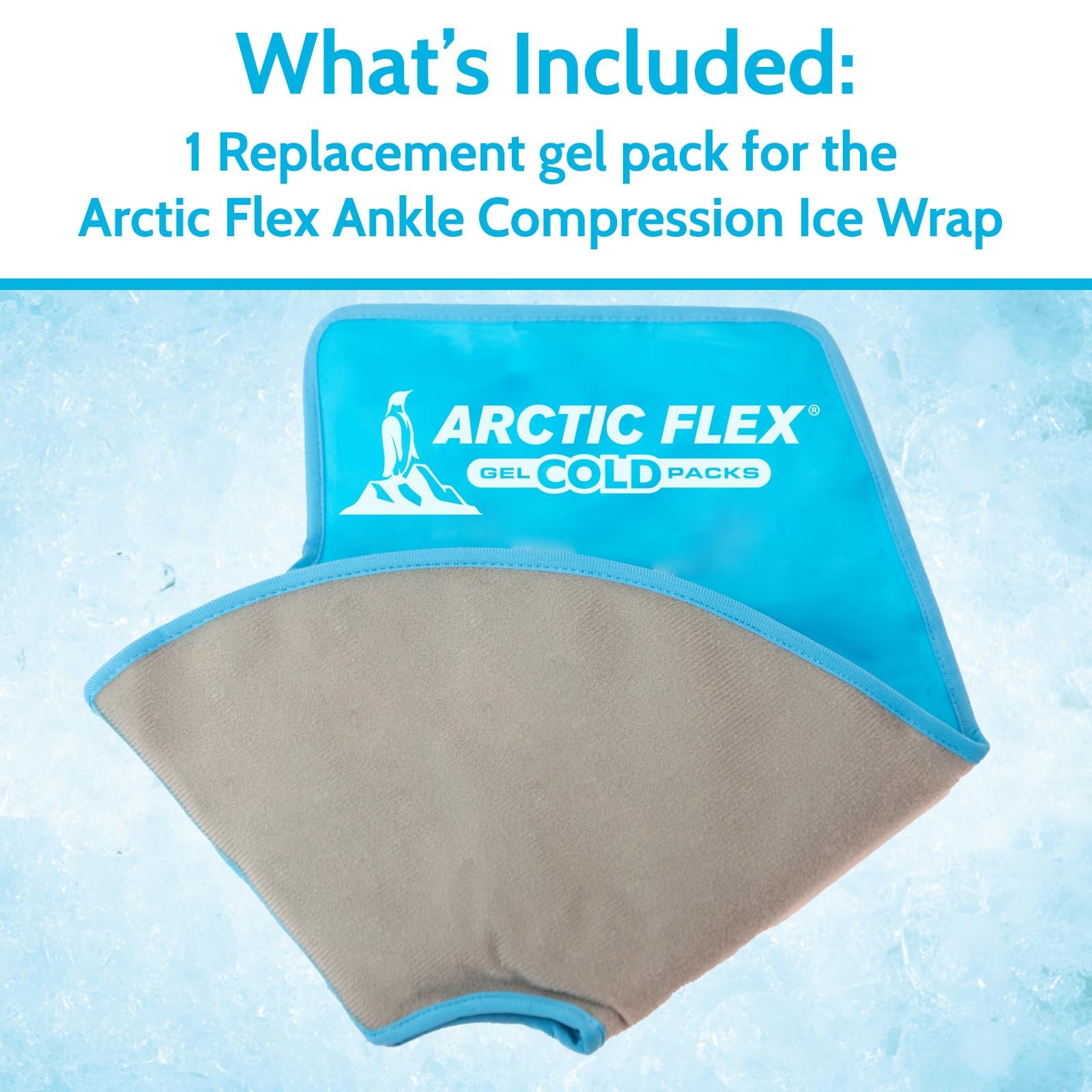 Arctic Flex Gel Replacement Pack – Reusable Ice Brace – Hot and Ankle, Blue