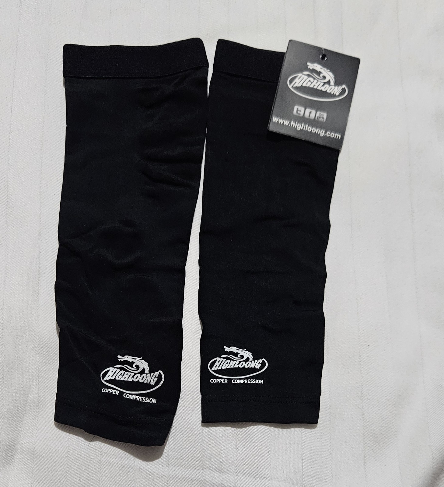 Copper Nylon Compression Sleeve 2 Pc Medium