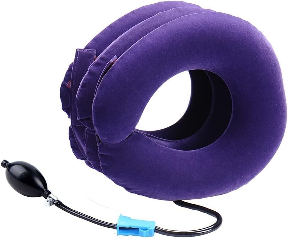 Folding Neck Traction Device: Portable Inflatable Stretcher for Pain Management