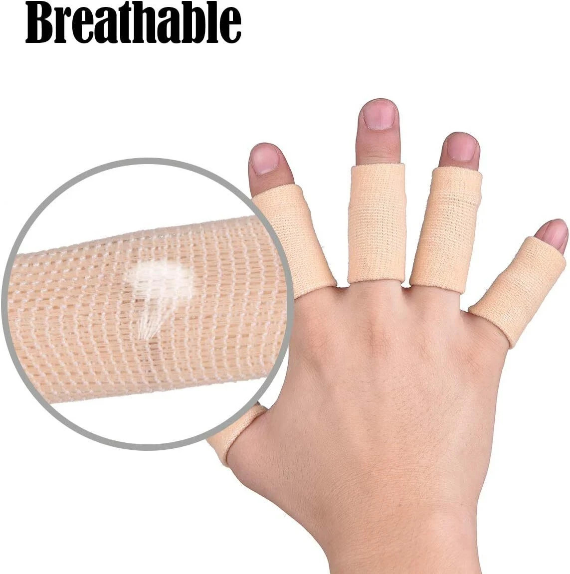 10×Finger Sleeves Splint Brace Compression Finger Support Pain Arthritis Trigger