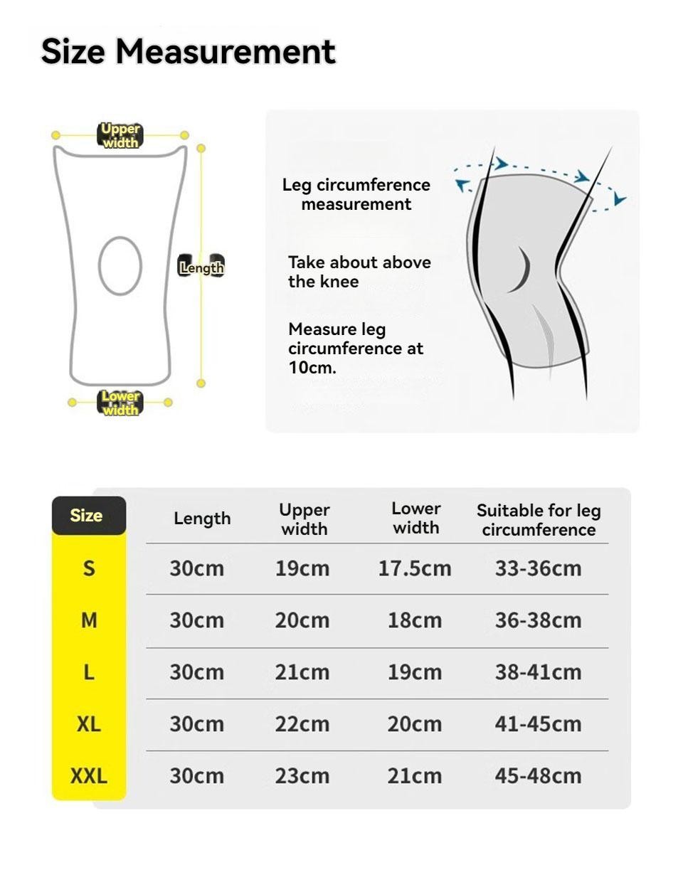 Aolikes 1pcs Knee Brace Knee Support Non Slip Shock Absorption Compression Knee
