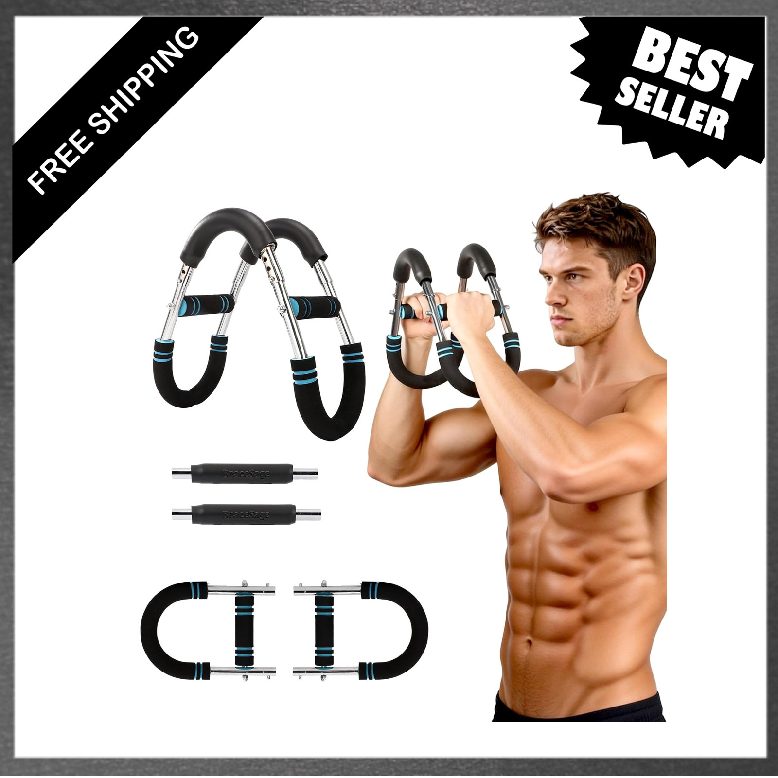 Twister Arm Trainer Adjustable Upper Body Fitness Equipment for Men Women Home
