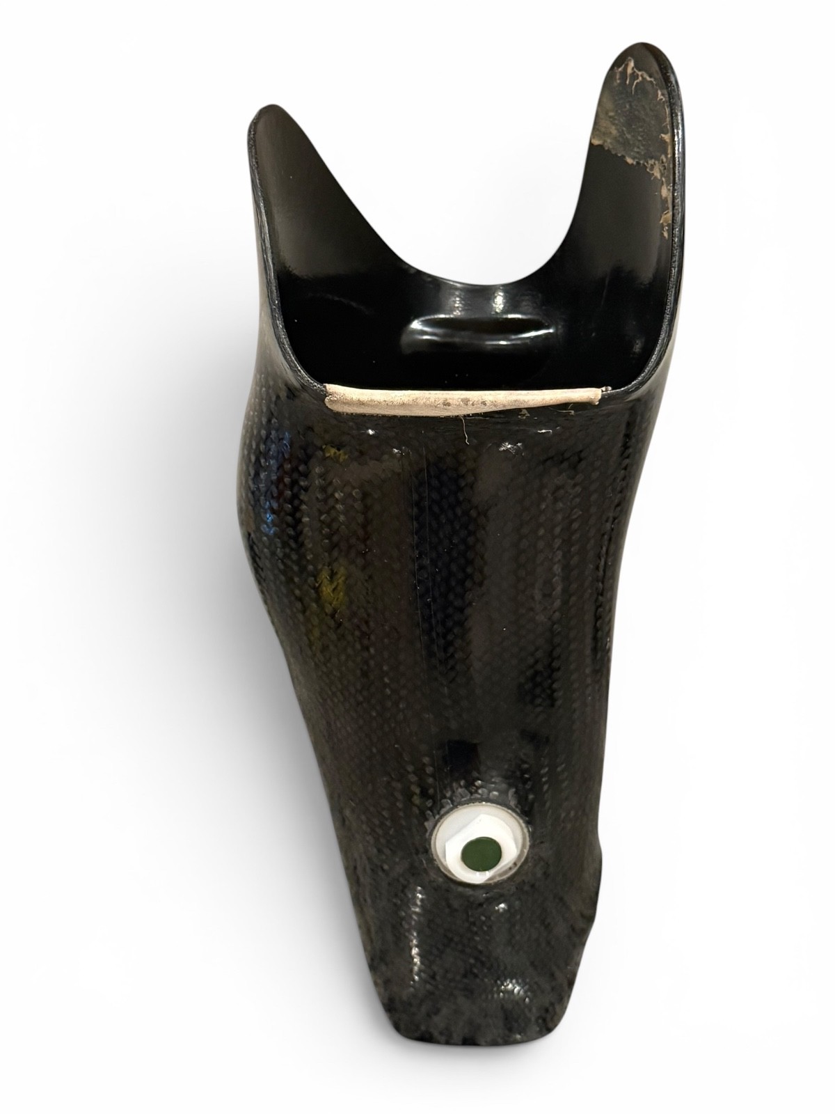 Left below the knee prosthetic socket. Not for medical use.