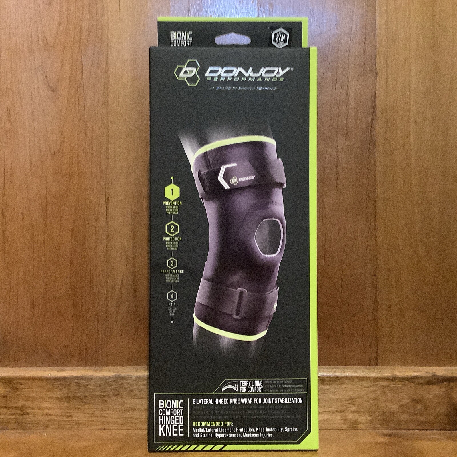 DonJoy Performance Bionic Comfort Hinged Knee Brace S/M New