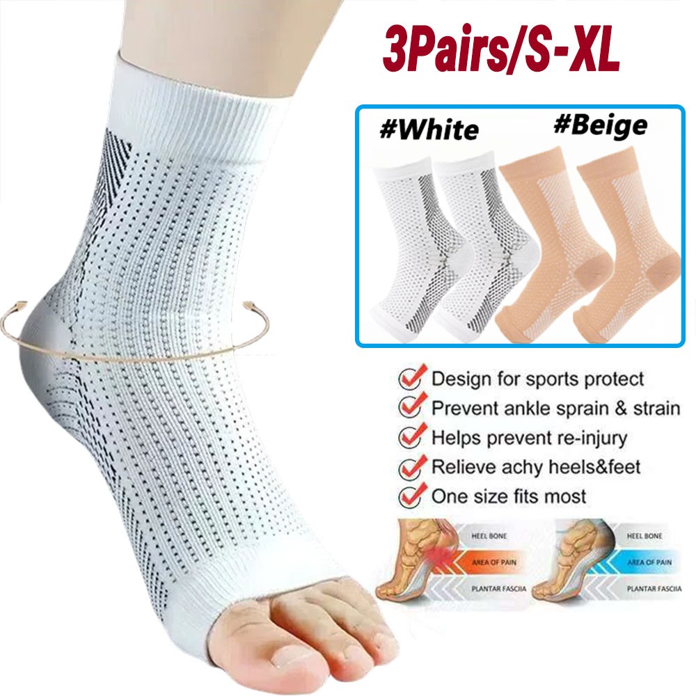 Compression Socks for Plantar Fasciitis-Ankle Support & Foot Pain Relief Sleeves
