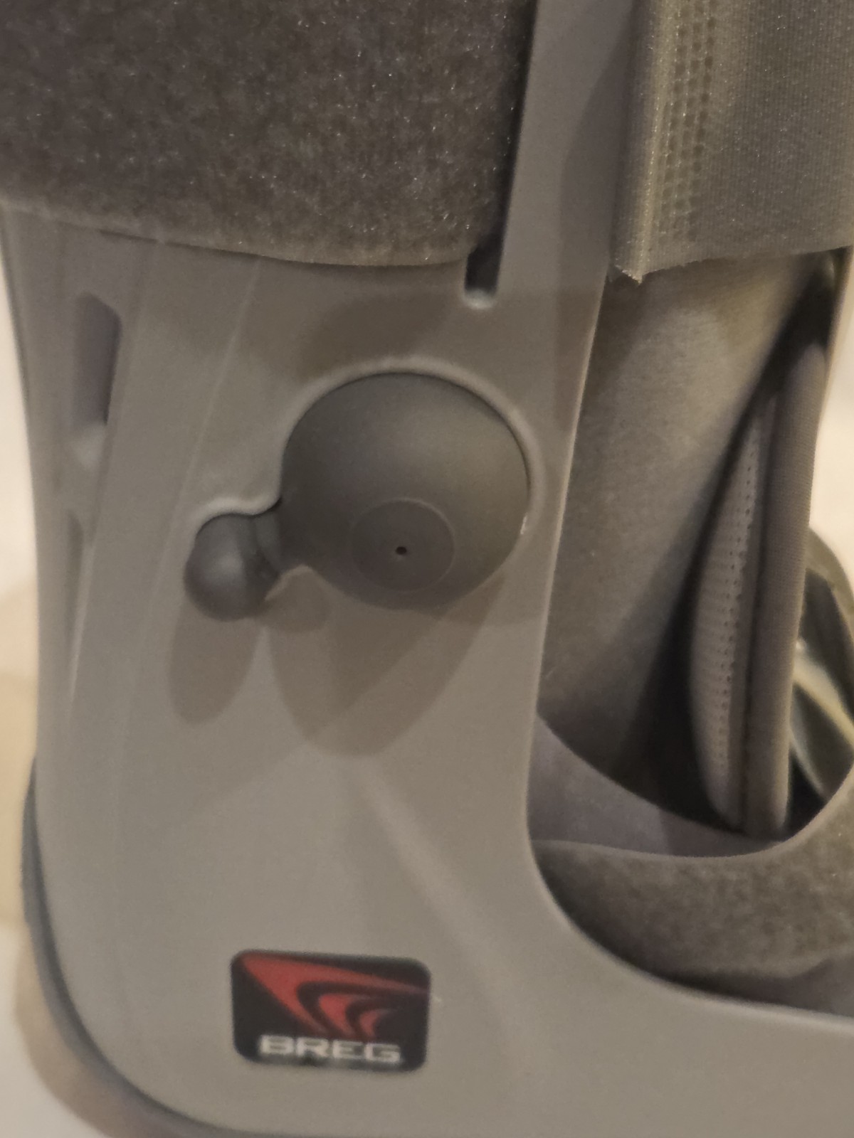 Breg Walking Boot Genesis Full Shell Grey 4 Straps Size Large