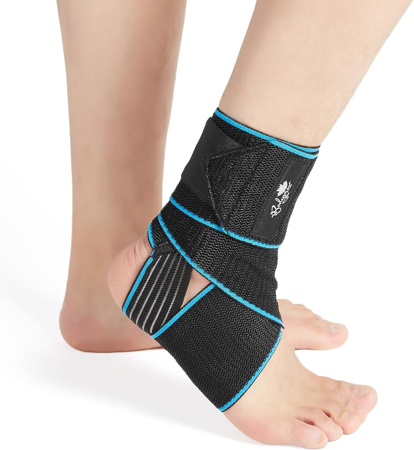 Ankle Support Brace 2 Pack – Adjustable Compression Wrap, One Size, Men & Women