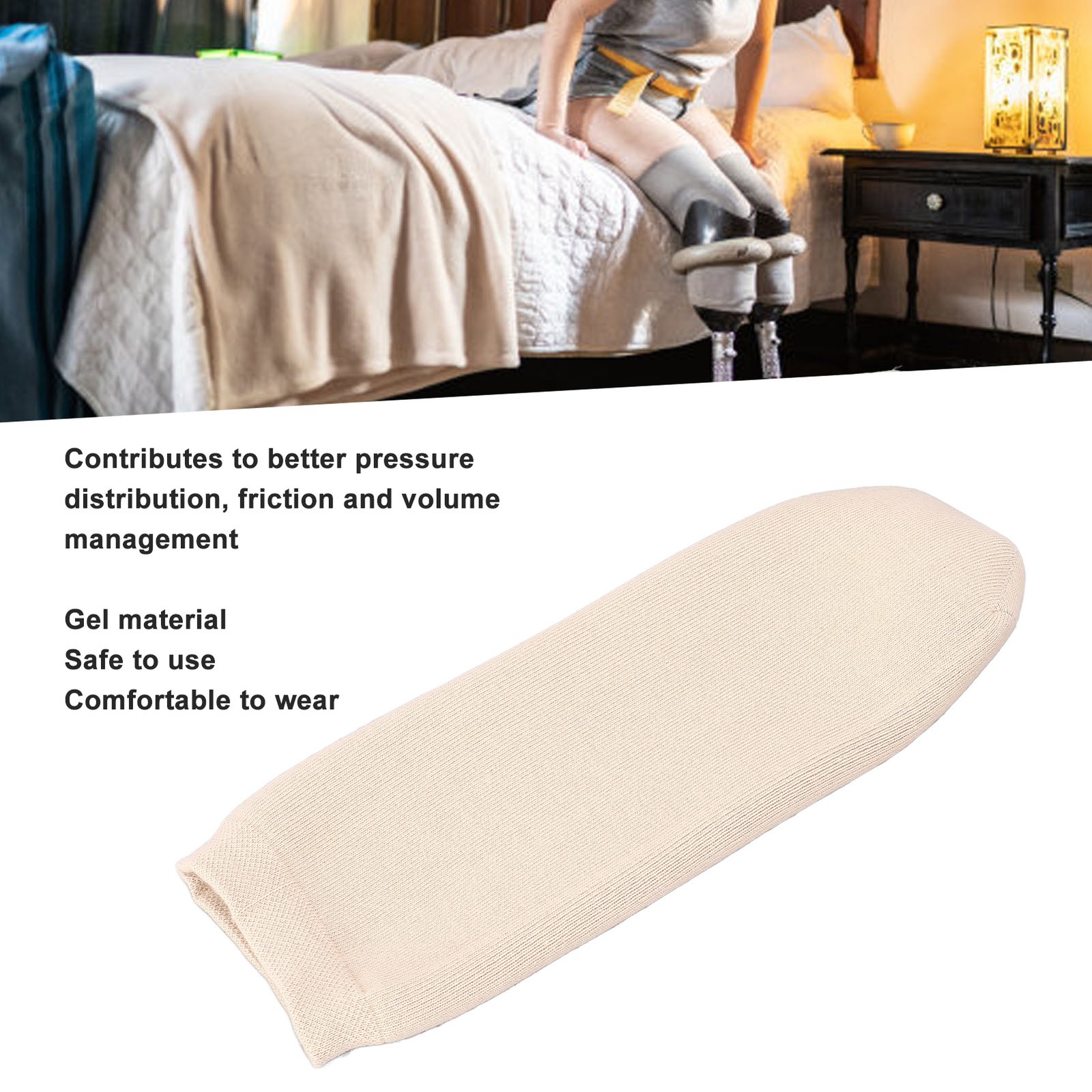 High Elasticity Gel Prosthetic Sock Reduce Friction For Lower Limb Excellent