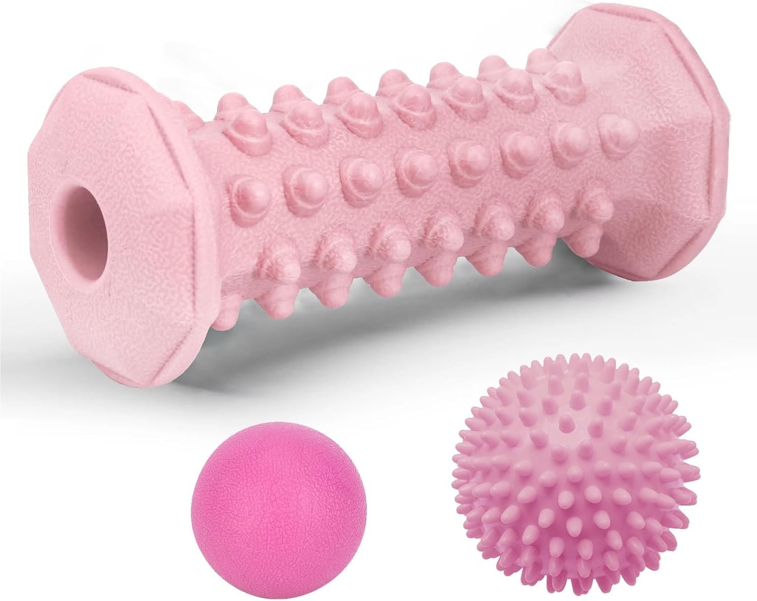 Cute, Compact Pink Foot Massage Set for Plantar & Neuropathy Pain Relief!