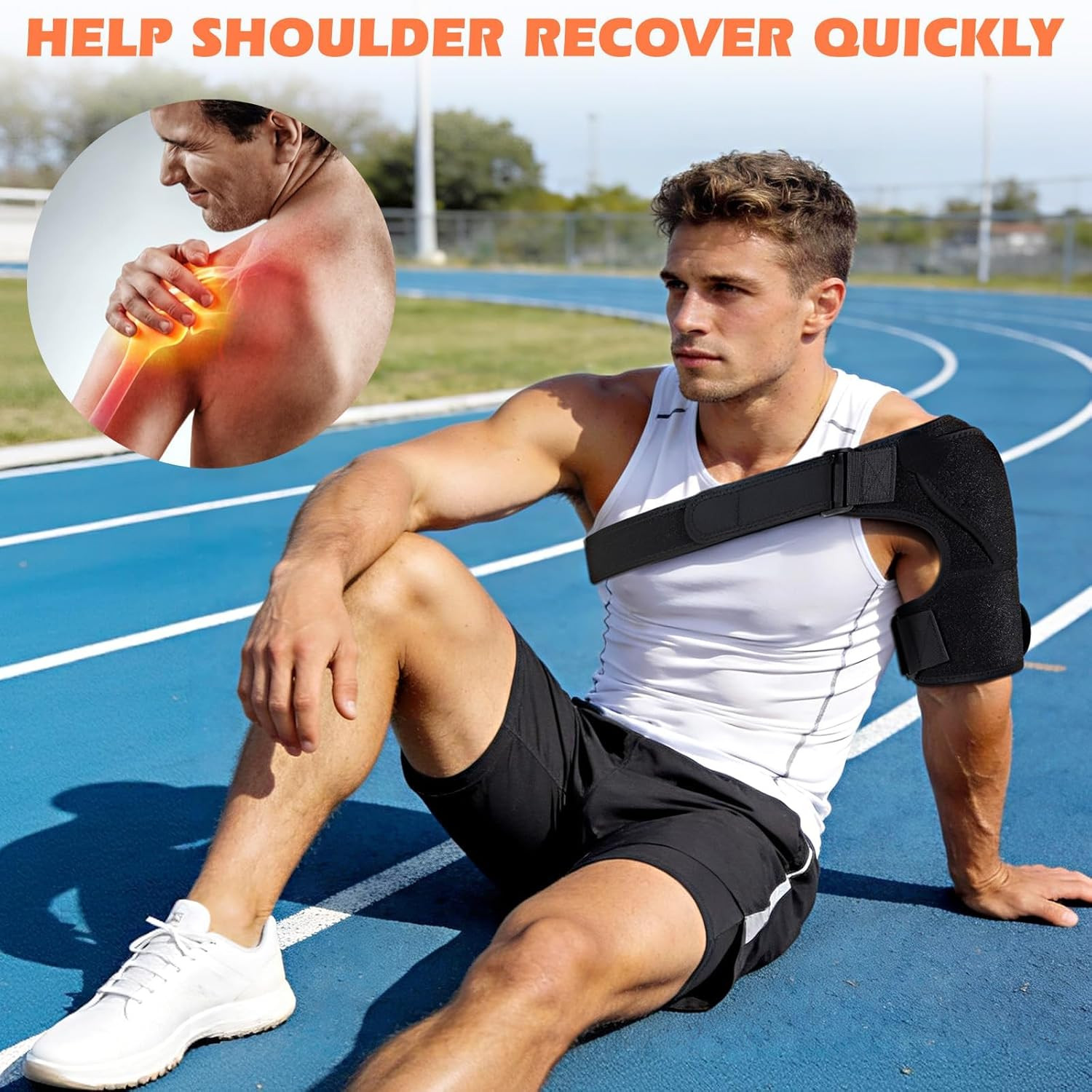 Shoulder Brace for Men and Women for Torn Rotator Cuff,Arm Sling Shoulder Immobi