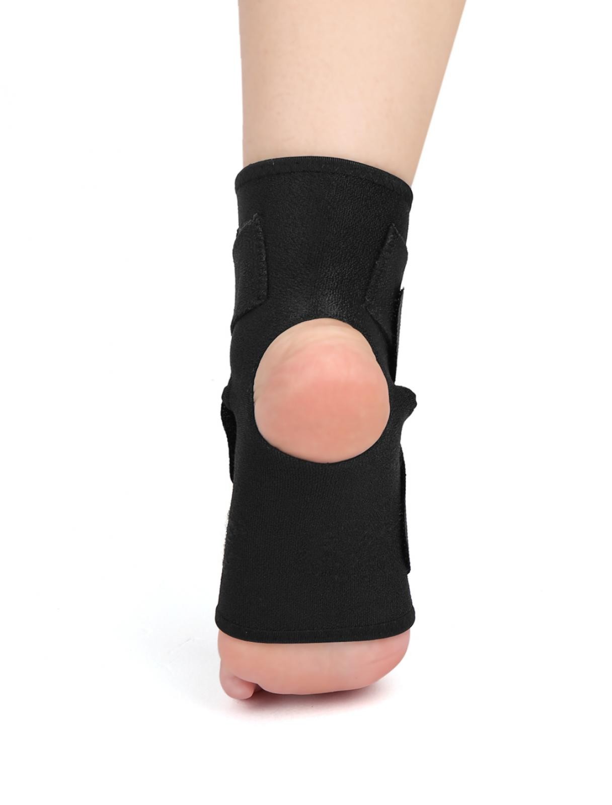 Unique ankle foot support hook closure ring protection winding