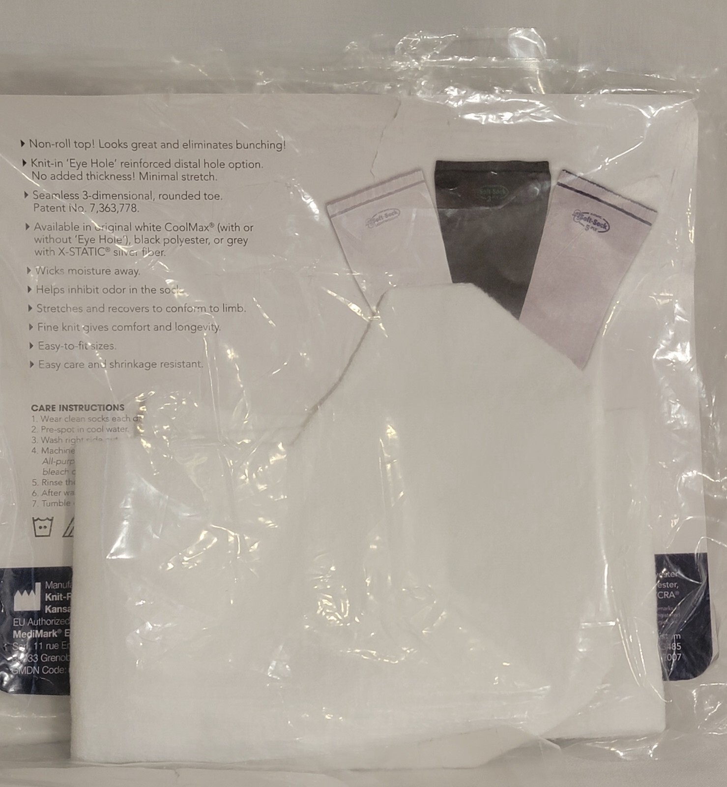Knit Rite Soft-Sock Prosthetic Sock-Size 4S – Pack of 4 – New, Sealed Packages
