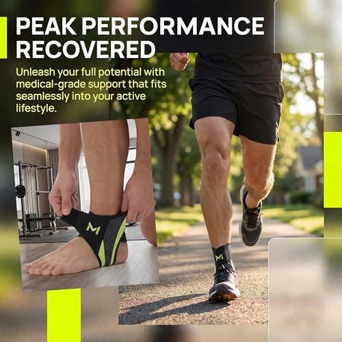 2-Pack Ankle Support Brace,Adjustable Athletic Ankle Support Brace,Enhance Grey