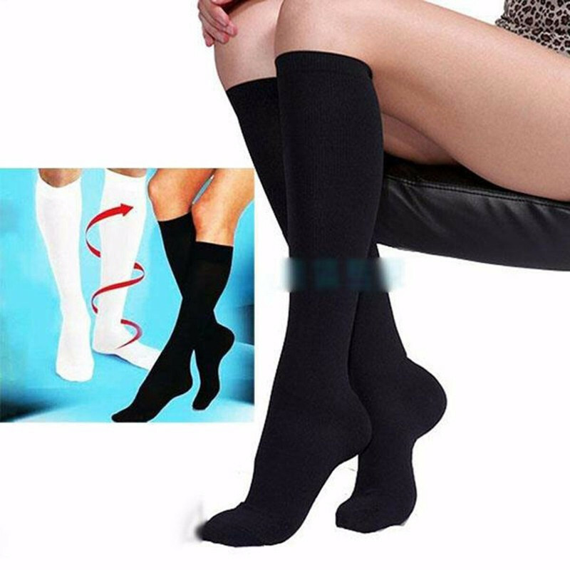 (3 Pairs) Compression Socks Knee High 20-30mmHg Graduated Mens Womens S-XL