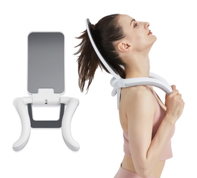IMeetit Neck Traction Device Stretcher Therapy Assistant Tool, White