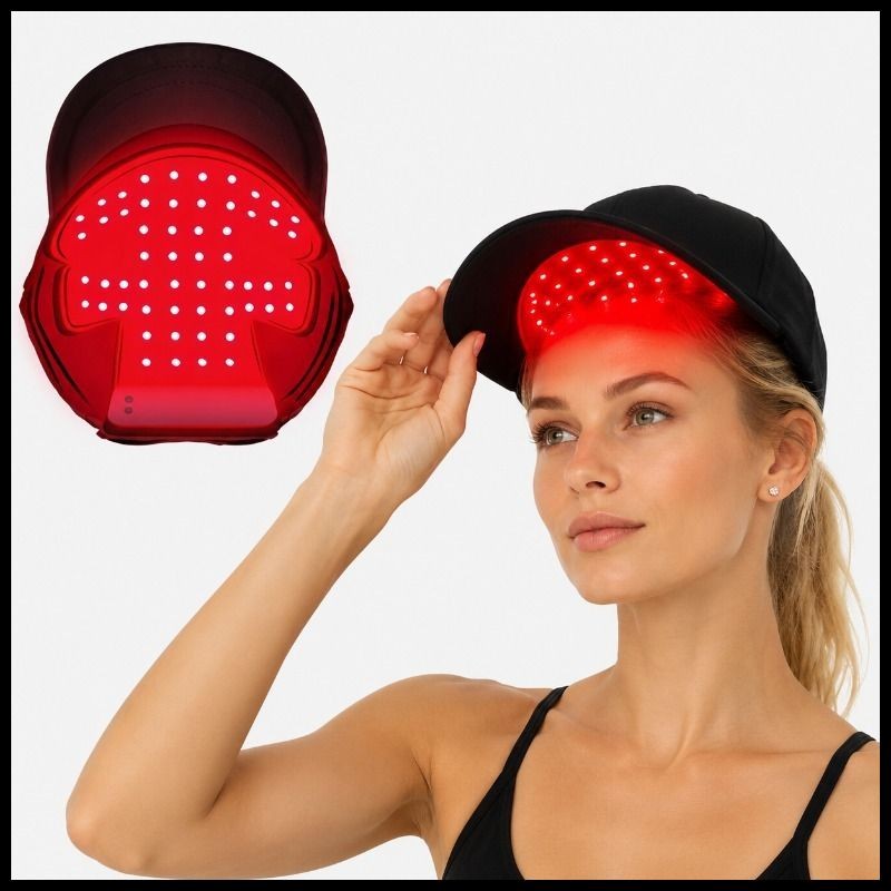 Detachable LED Care Cap with Built-in LED Beads, Suitable for Both Men