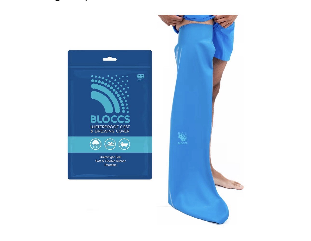 Bloccs Waterproof Cast Cover Adult large