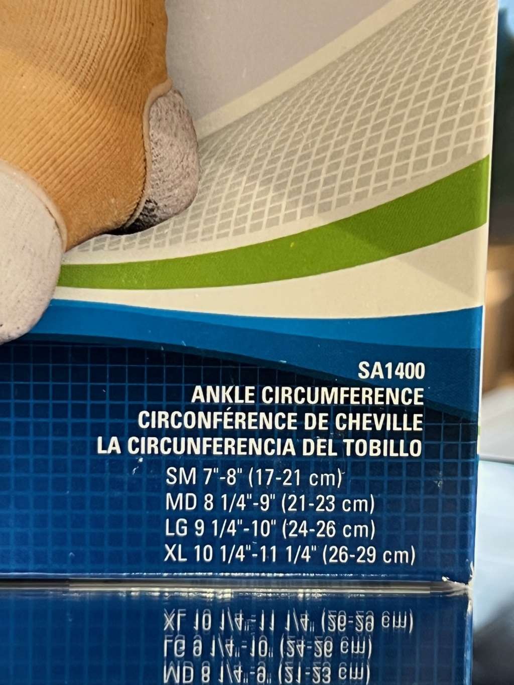 Sport Aid Slip-On Ankle (Ankle circum. 7-8 Inches) Beige Small