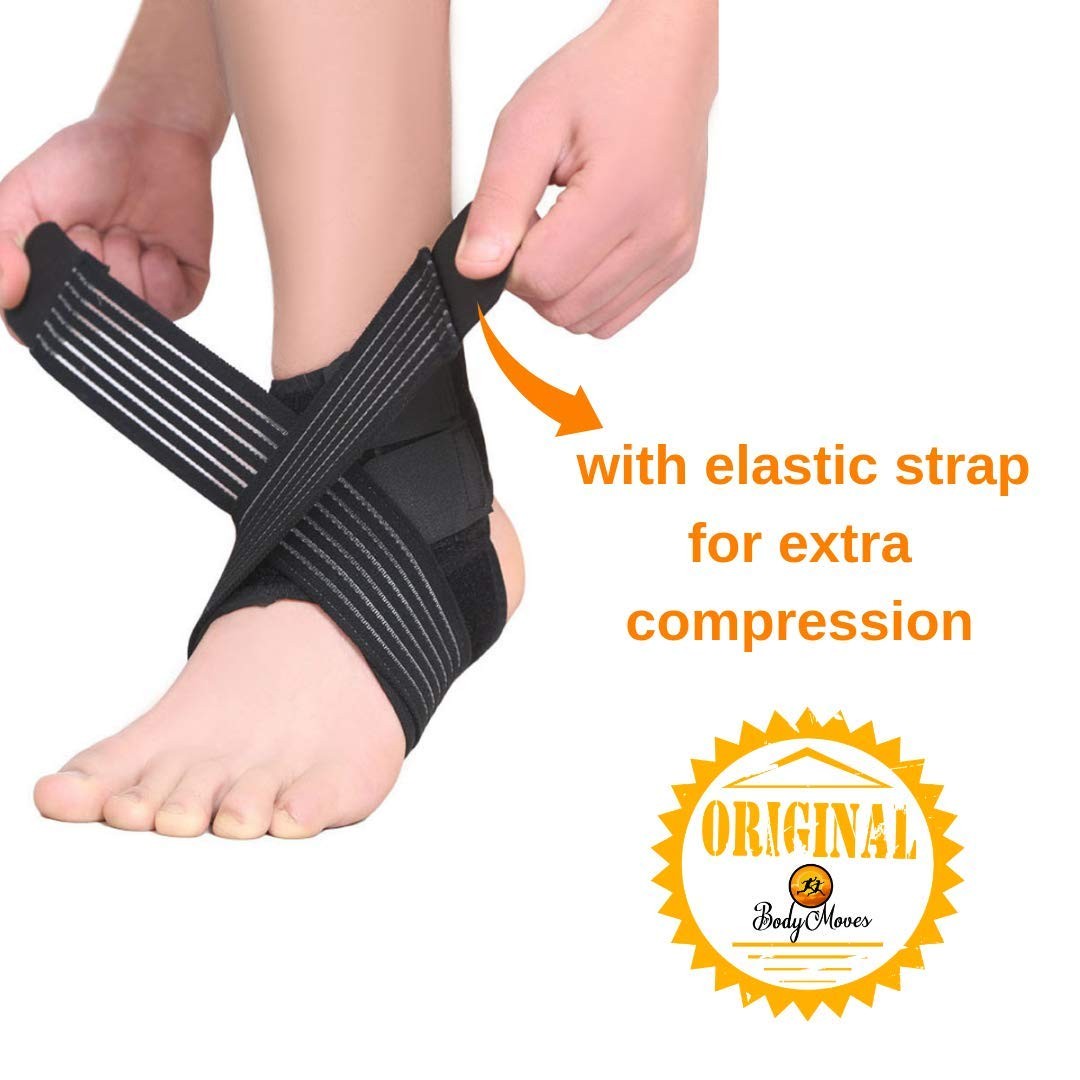Kid’s Ankle brace support PLUS Hot and Cold Ice Pack (Sweet Pink, MED for Big…