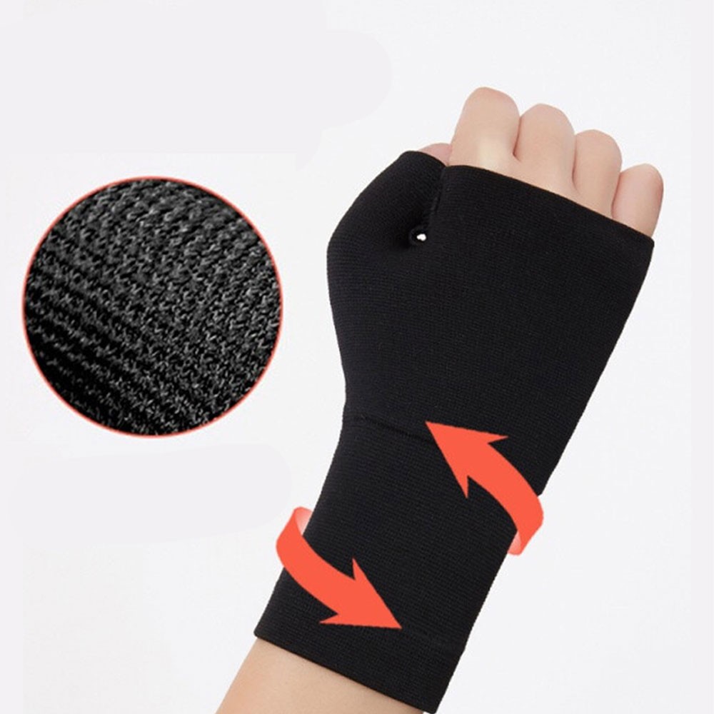 1Pair Compression Wrist Thumb Support Brace Strap Tenosynovitis Arthritis Gloves
