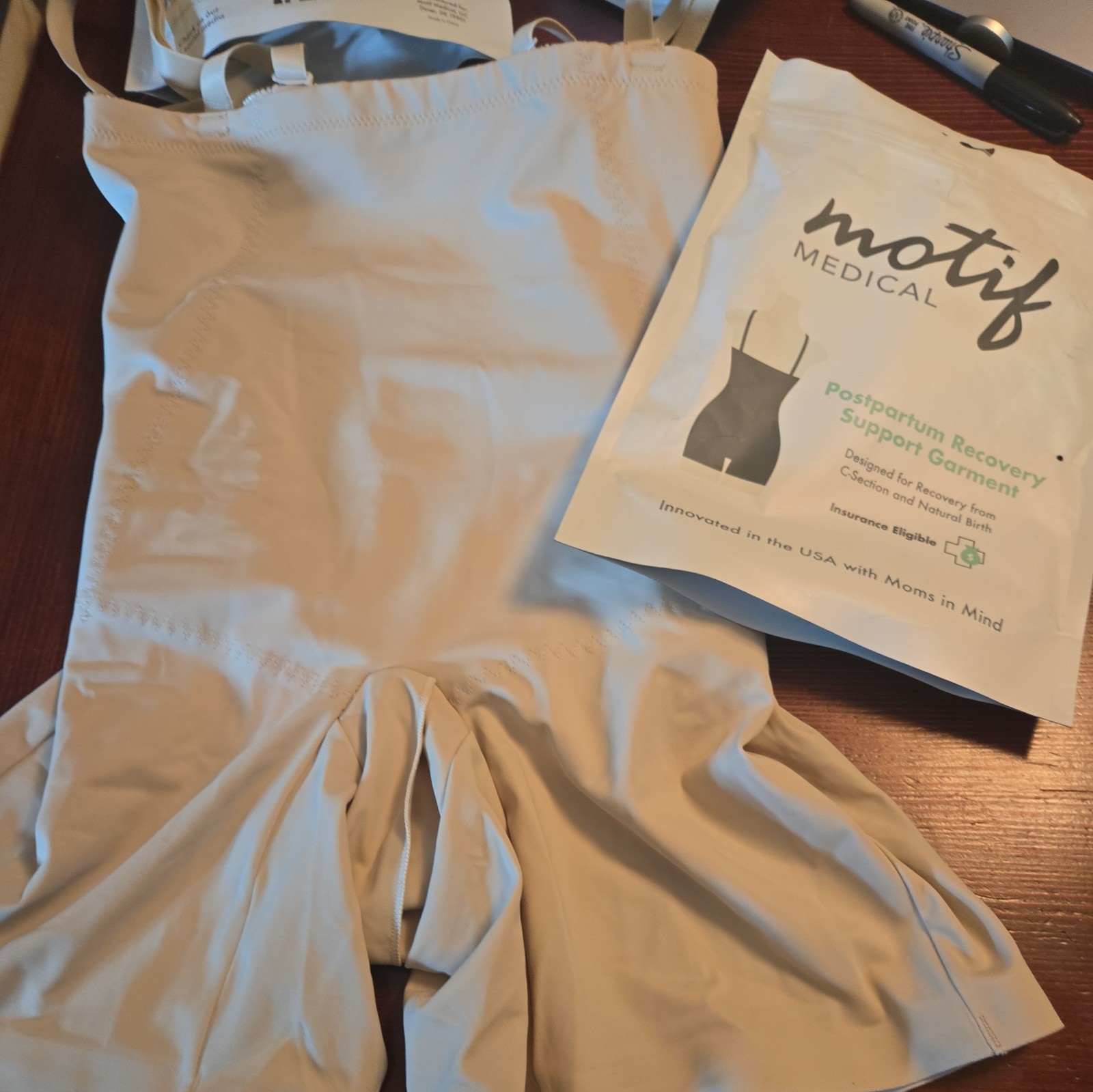 NWT Motif Medical Postpartum Recovery Support Garment Nude Size Medium