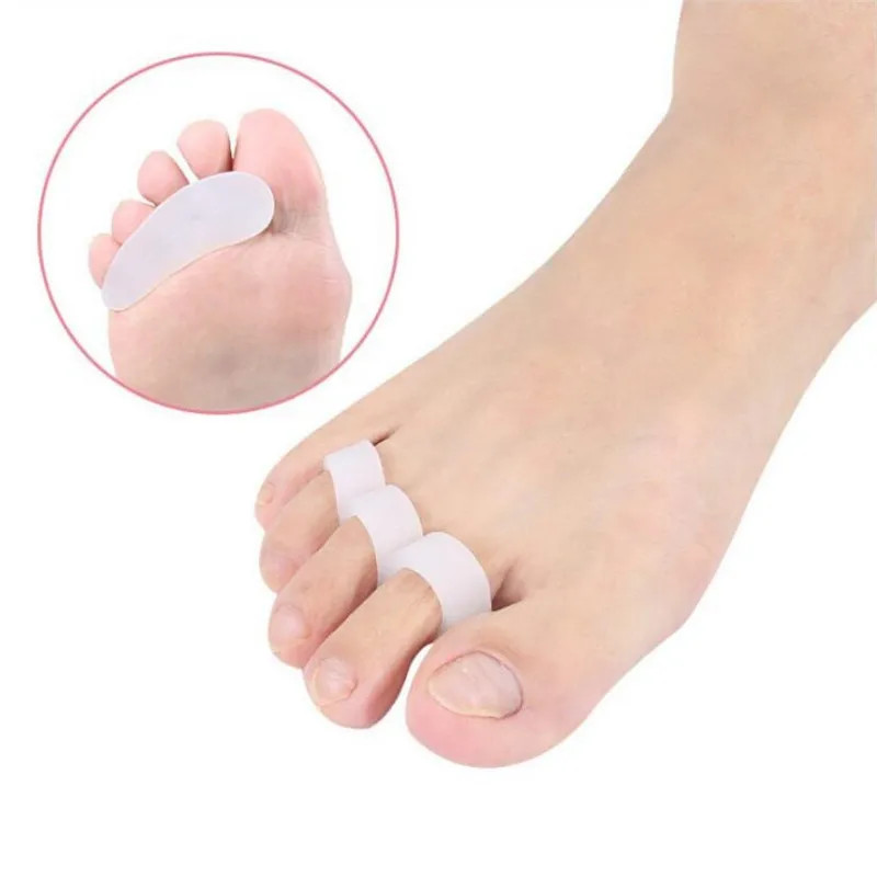 Hammer Toe Straightener Curled Toe Separator Gel Support Foot Pad 1 Pair