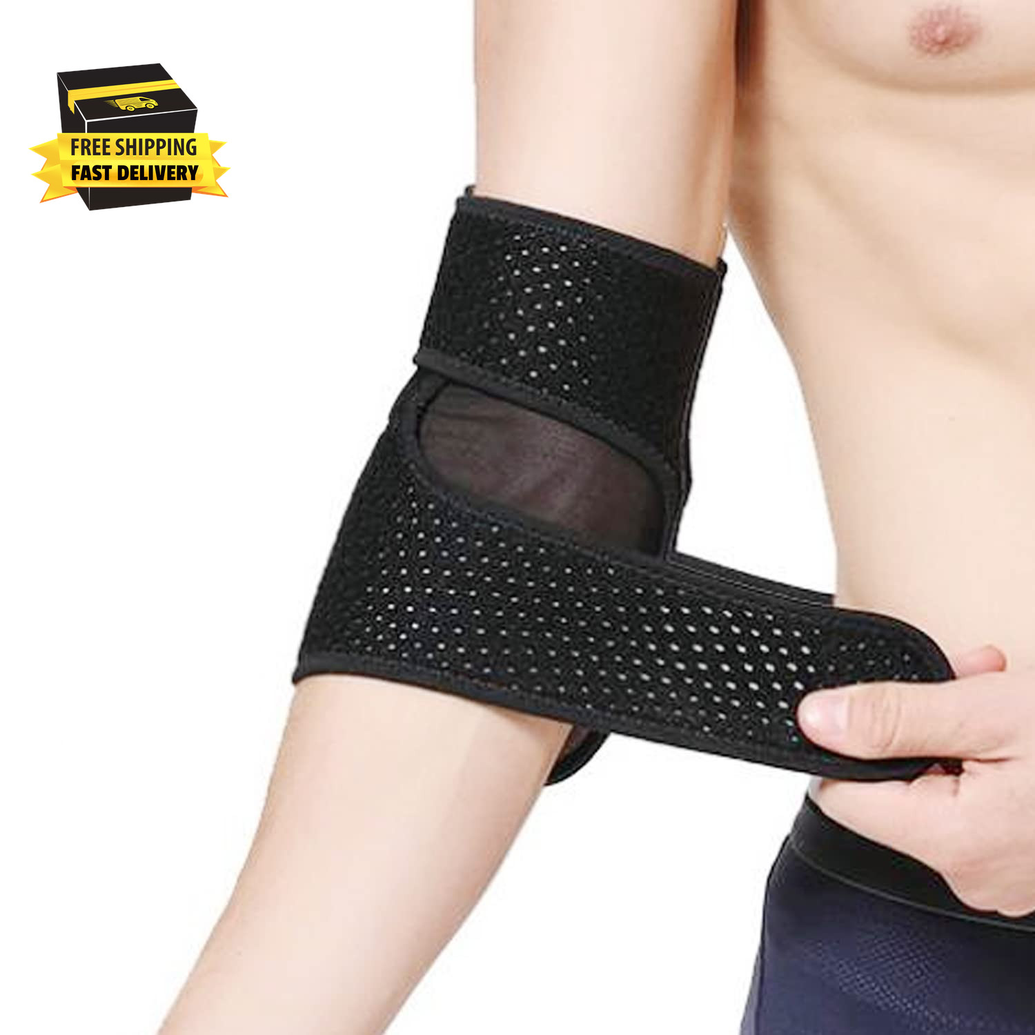 Adjustable Elbow Brace for Men & Women – Instant Pain Relief for Tennis Elbow, G