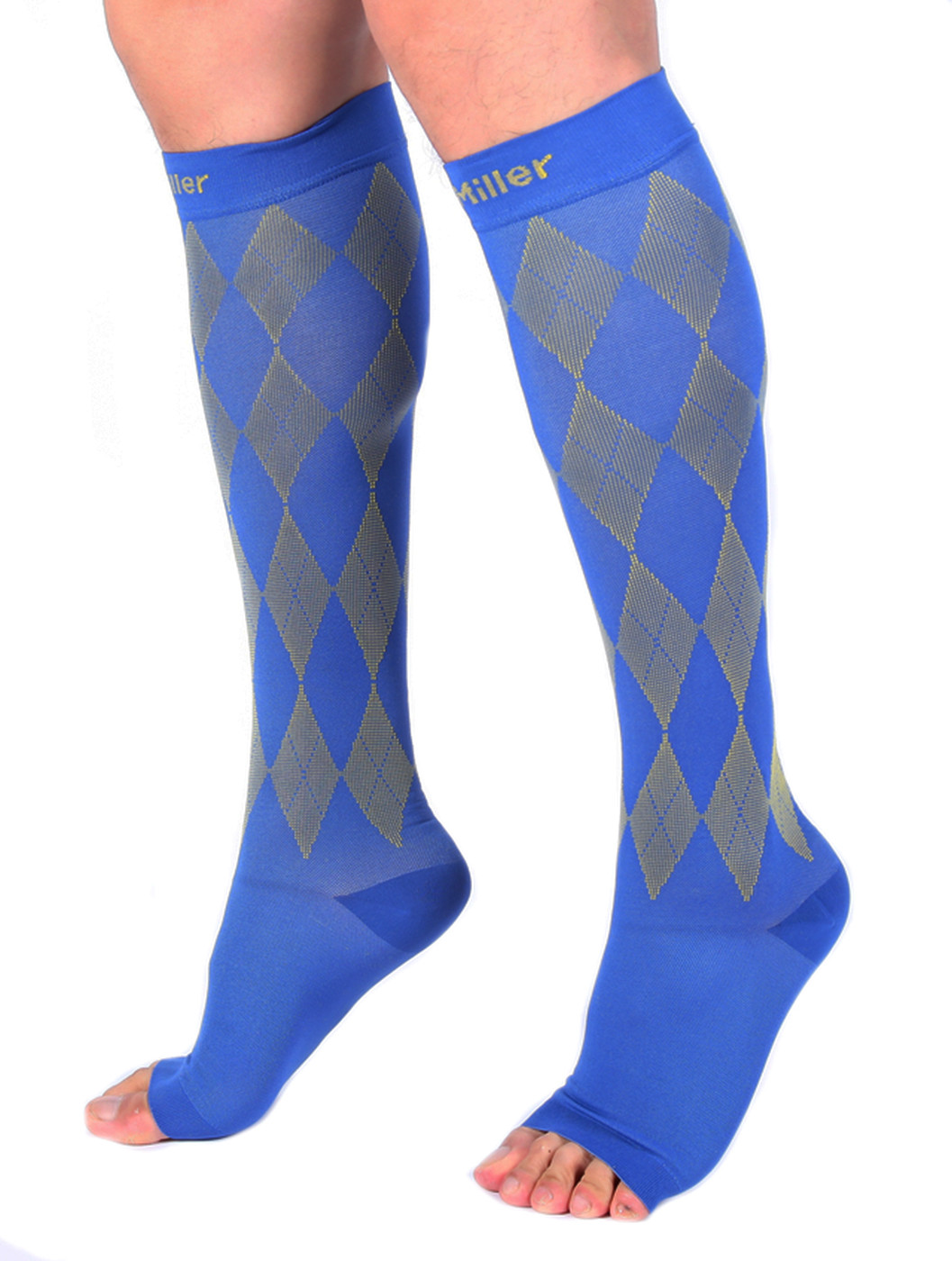 Doc Miller Socks Open Toe Compression Stockings 20-30MMHG Relieve Varicose Pain