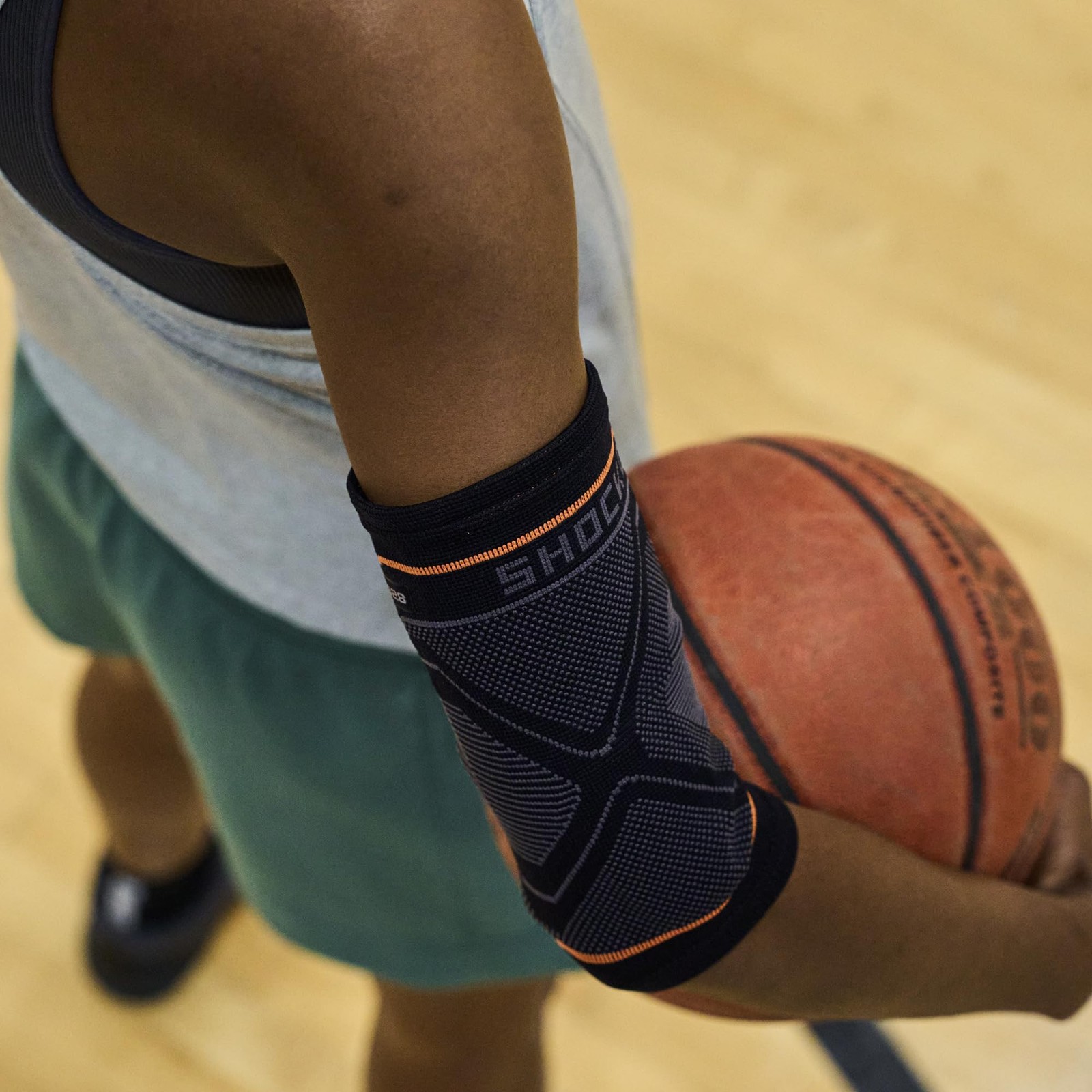 Shock Doctor Compression Knit Elbow Sleeve with Gel Support