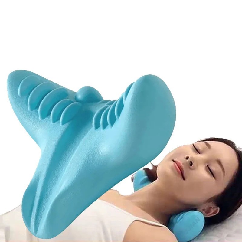 Cervical Spine Neck Stretcher Pillow Neck Shoulder Relaxer Massage Cushion