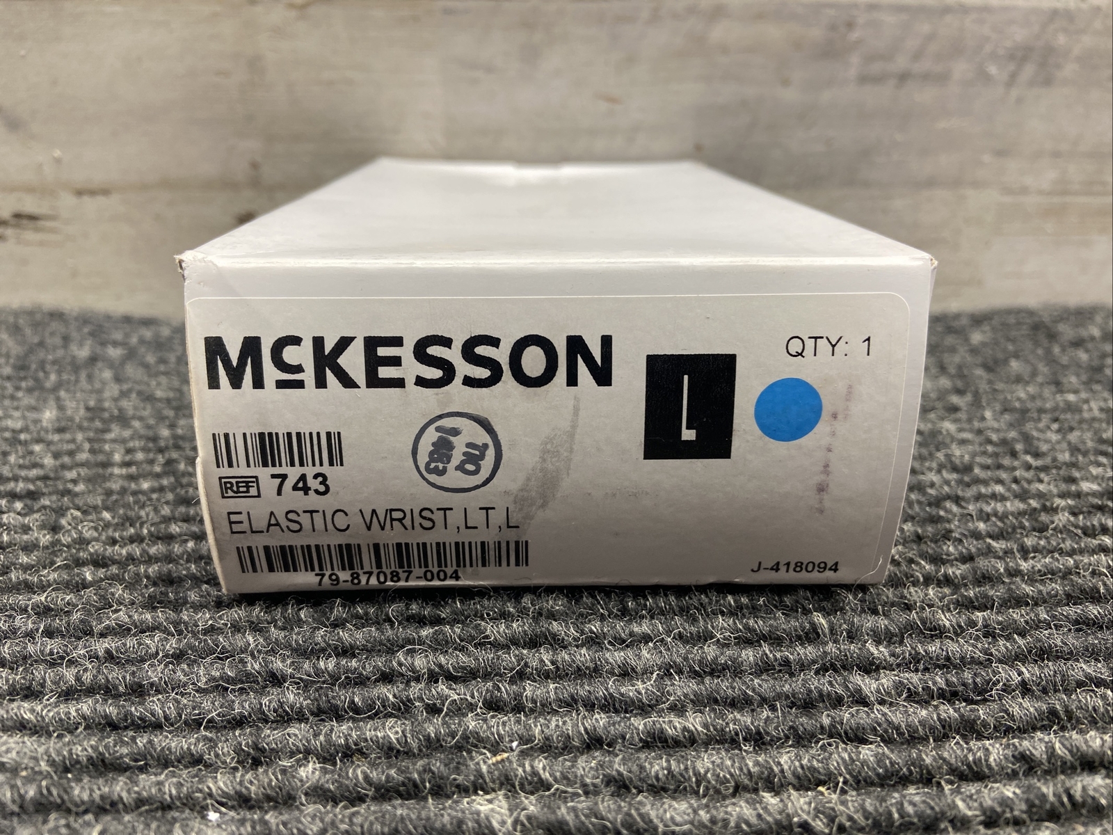 MCKesson Wrist Splint Elastic Left Hand 743 Beige Large 79-87087