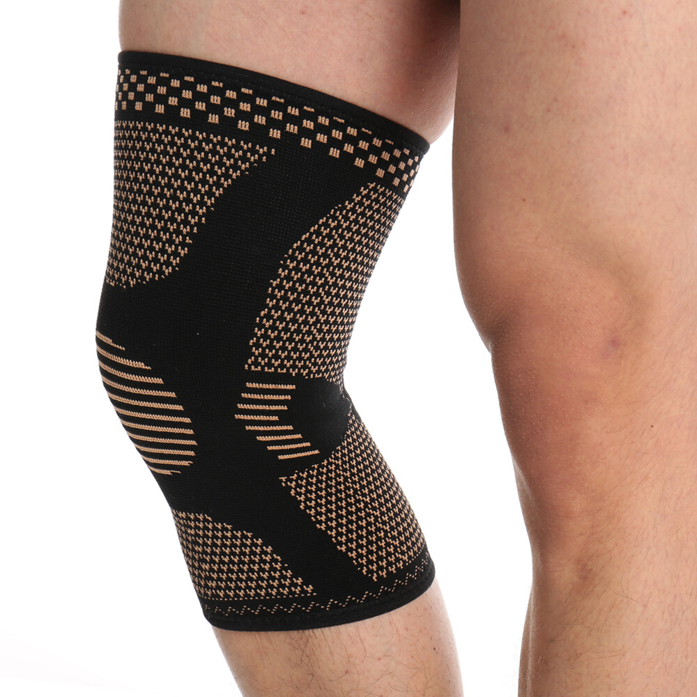 Copper Knee Sleeve Compression Brace Support Stabilizer for Sport Gym Joint Pain