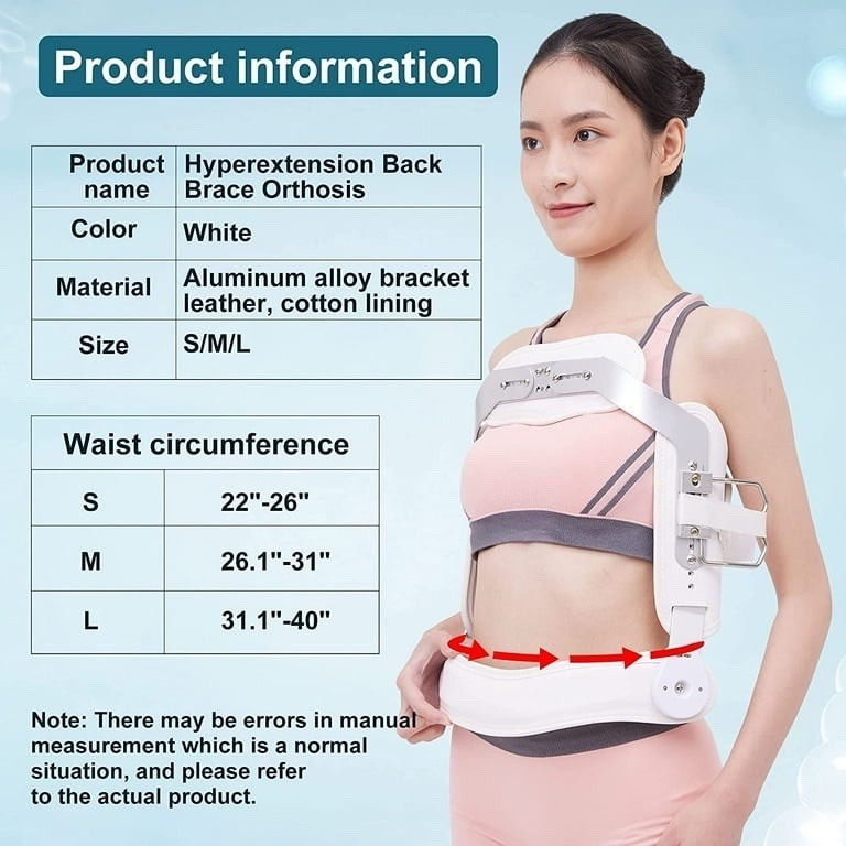 Quovilap Hyperextension Back Brace Spinal Lumbar Fracture Thoracic Size Medium