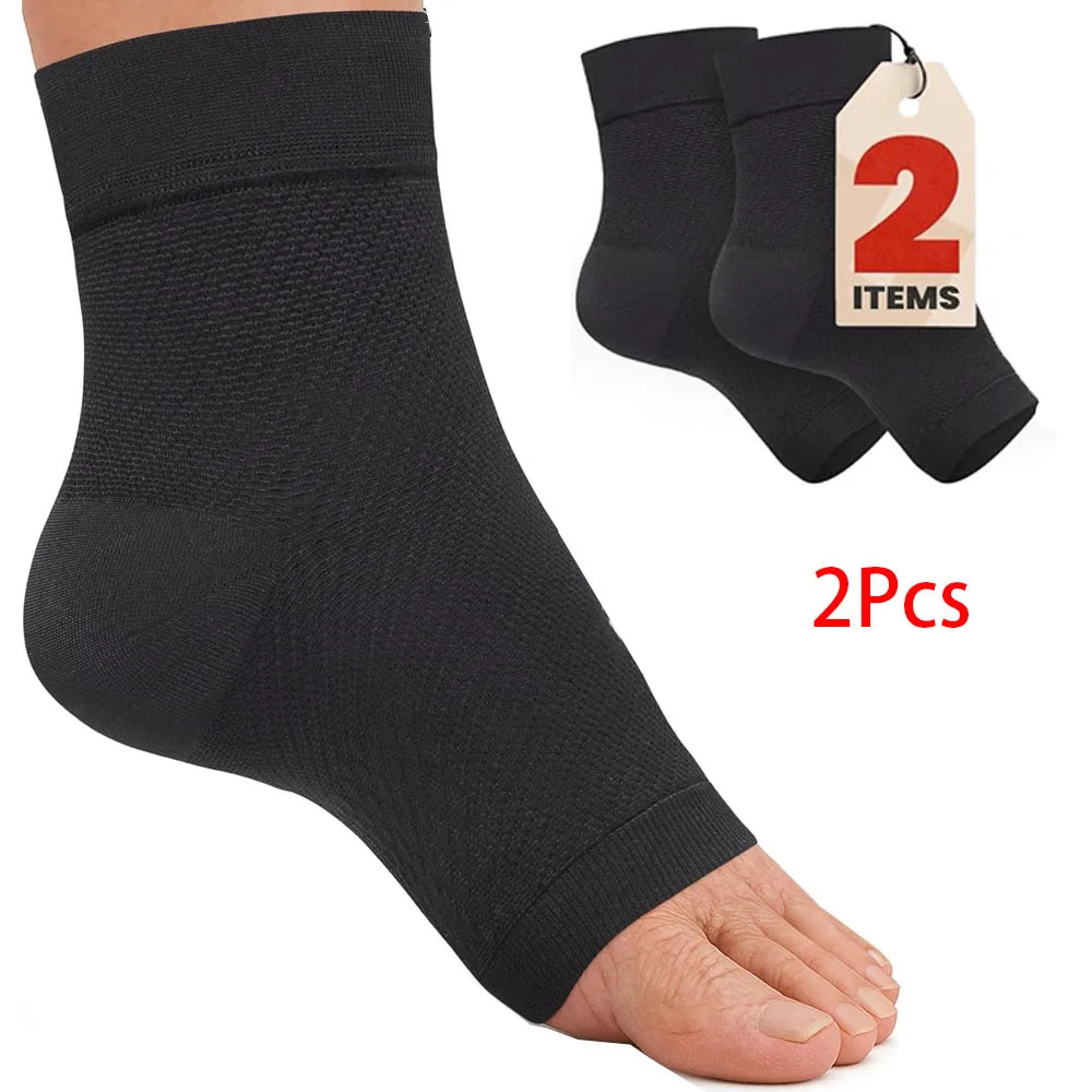 1Pcs Ankle Compression Sleeve,Plantar Fasciitis Braces,Open Toe Compression Sock