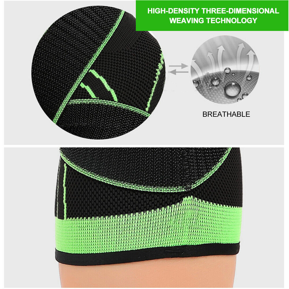 Knee Sleeve Strap Compression Brace Support Joint Pain Arthritis Relief Sports