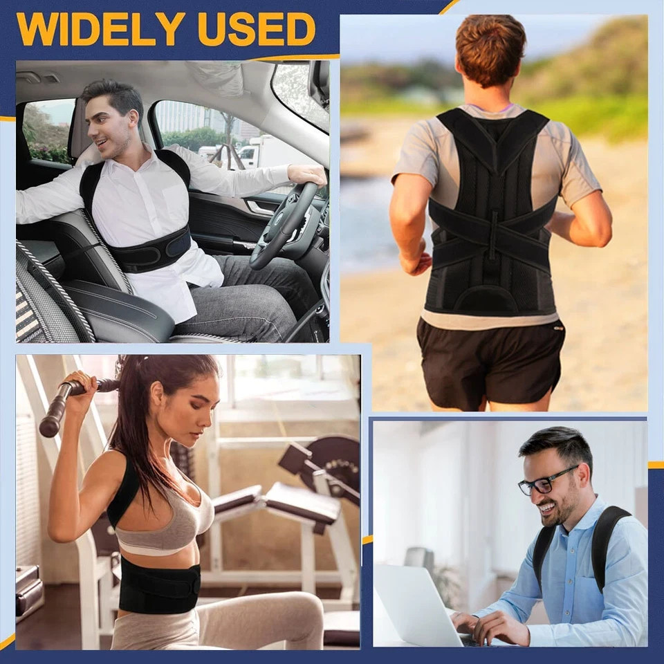 Back Brace Posture Corrector for Men and Women – Upper and Lower Back Support