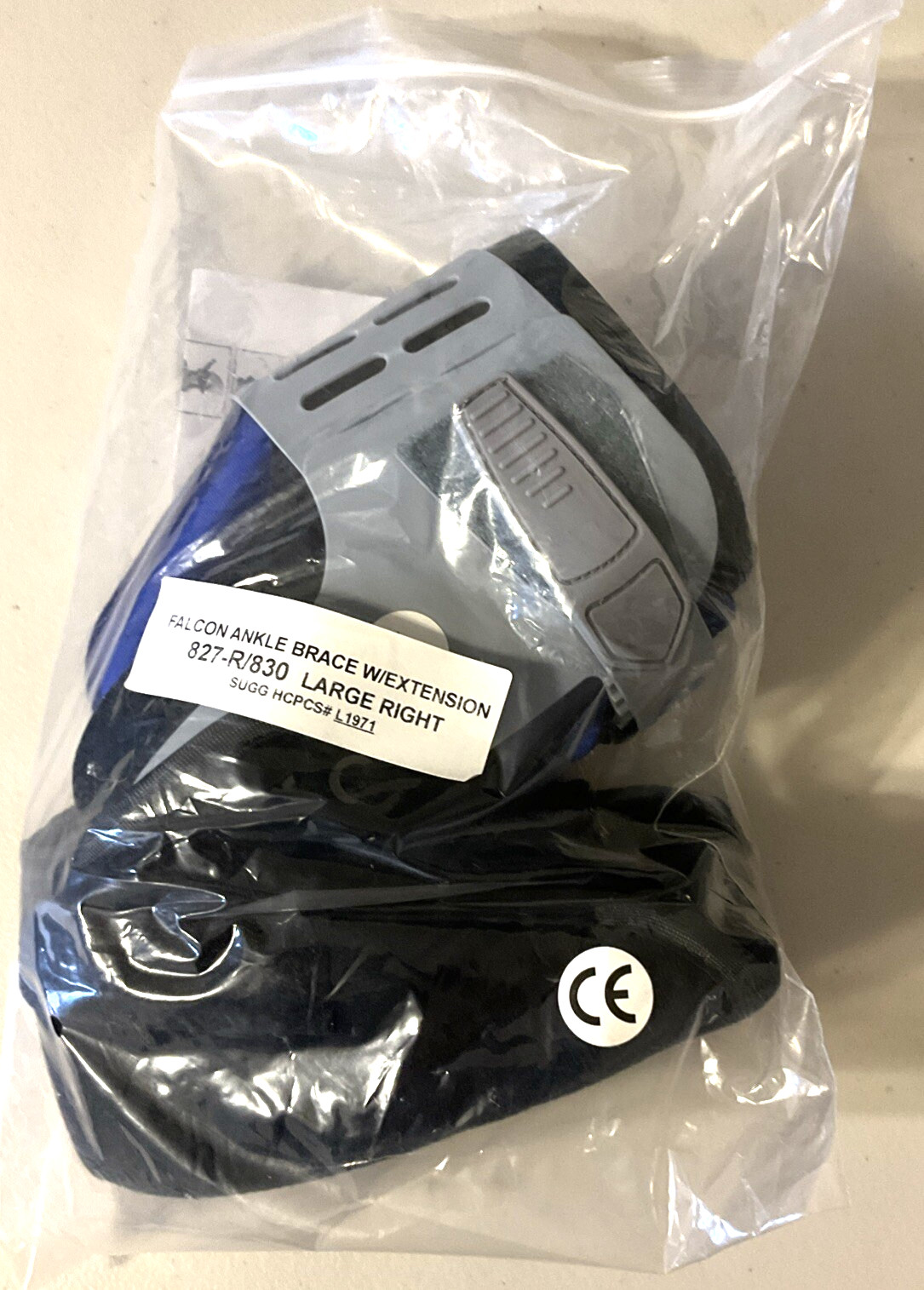Advanced Orthopaedics Falcon Ankle Brace w/ Extension 827-R Large Right L1971