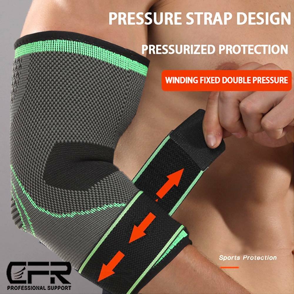 Elbow Compression Sleeve Brace Support Tendonitis Tennis Golfer Arm Arthritis DS