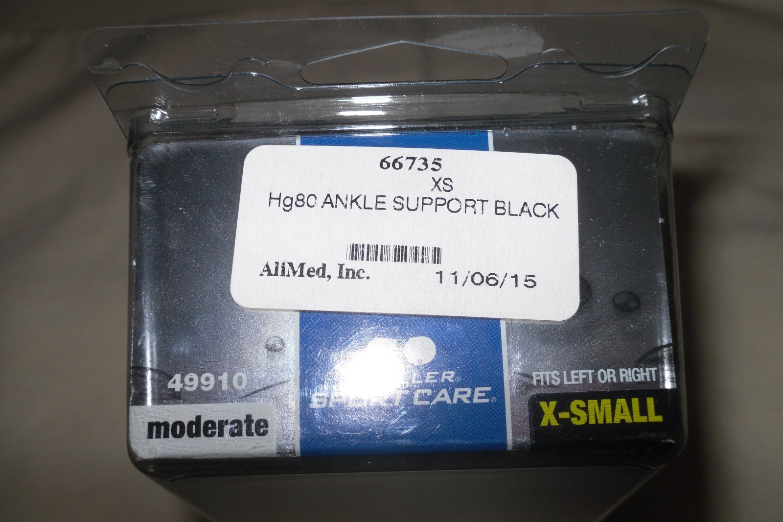 New Mueller Hg80 Ankle Support Brace 1-Count Box XS Left or Right