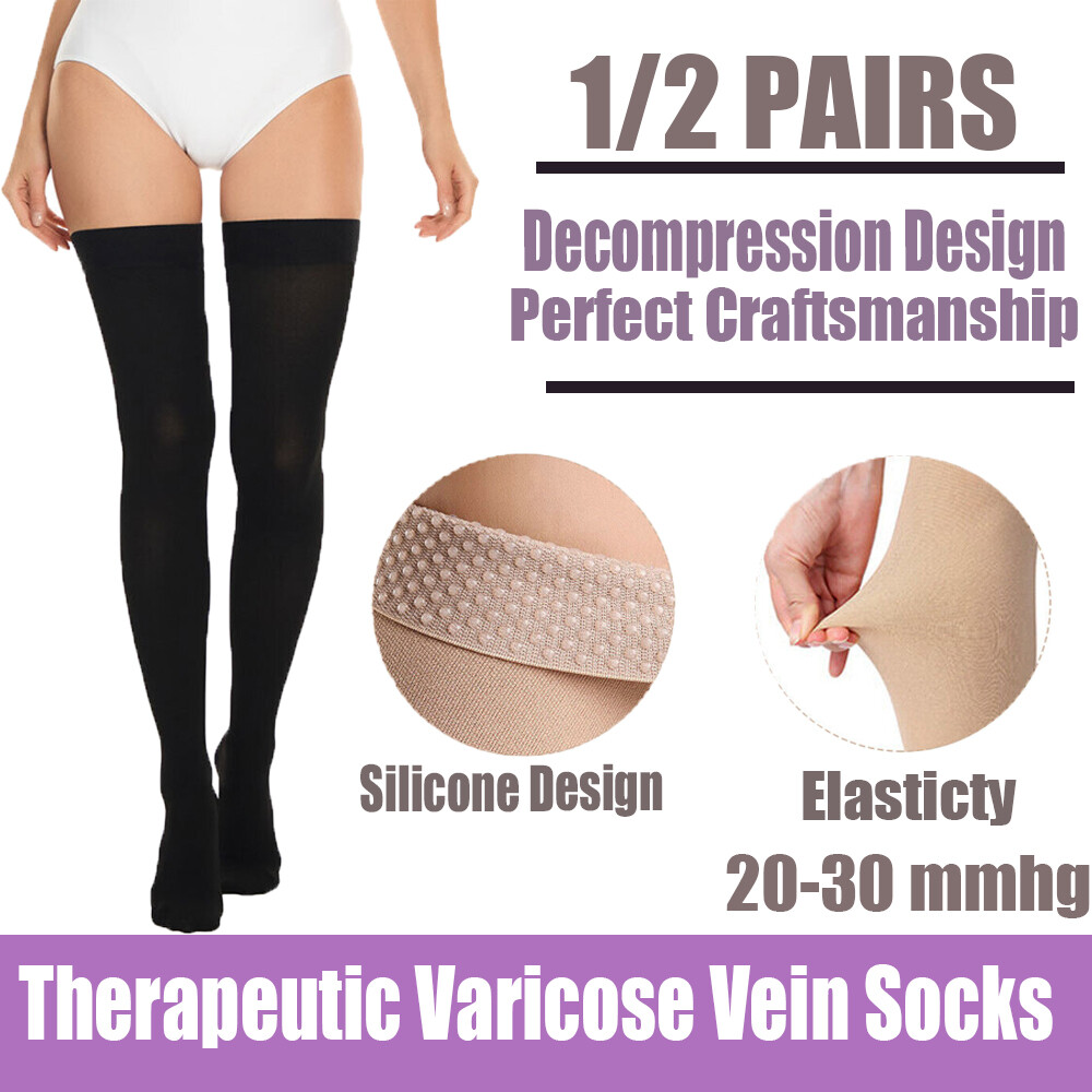 Medical Compression Comfortable Support Garments 20-30 mmHg Surgical Thigh High