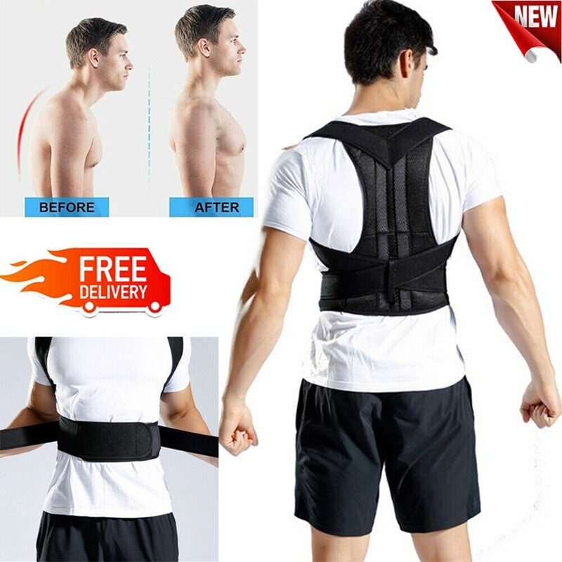 Unisex ​Adjustable Posture Corrector Back Shoulder Support Brace Belt Men Women​