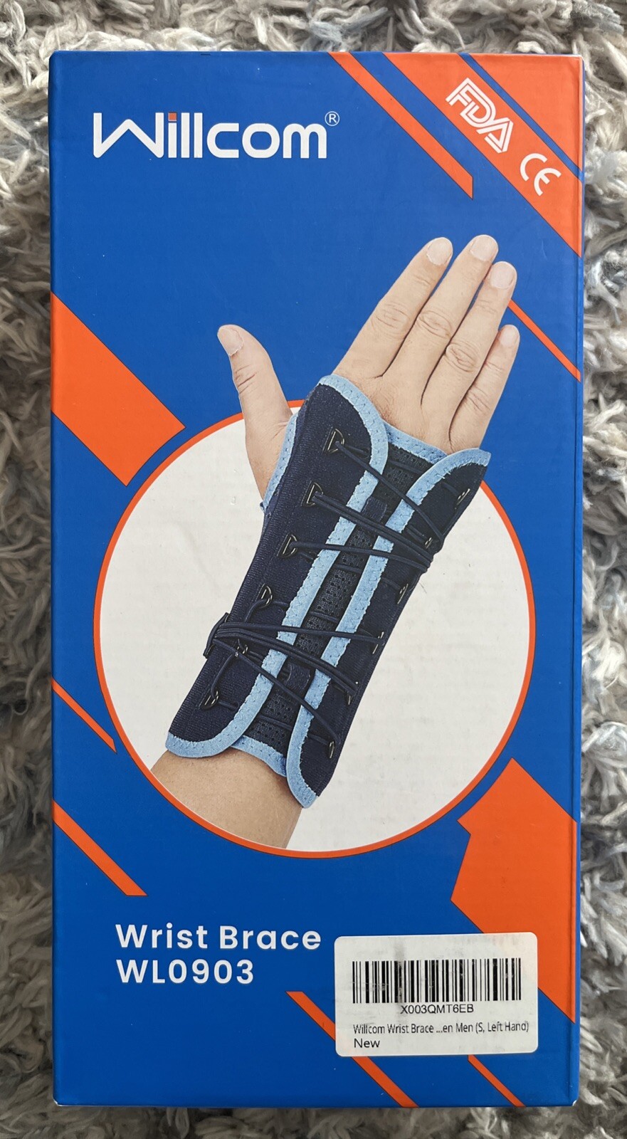 Willcom Wrist Brace WL0903 Men’s Small Left Hand New In Box