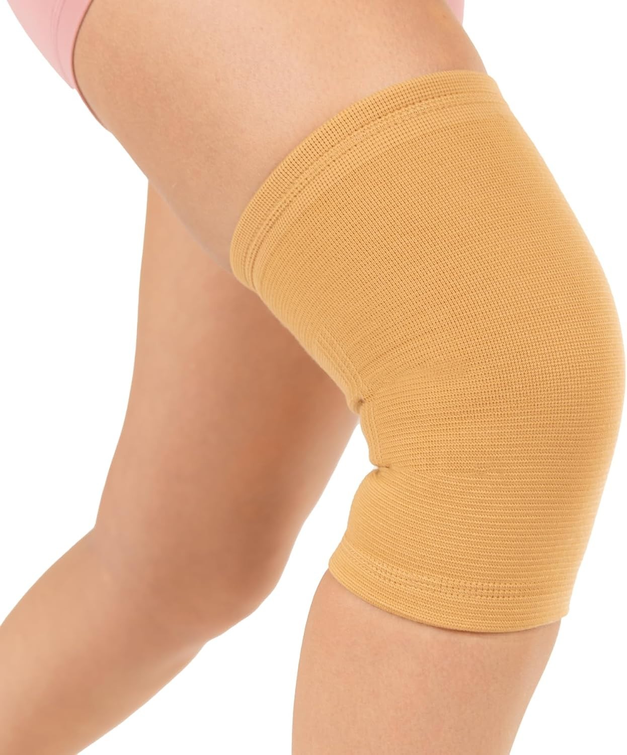 Elastic Slip-on Knee Sleeve | Flexible Fabric Knee Pain Compression Bandage f…