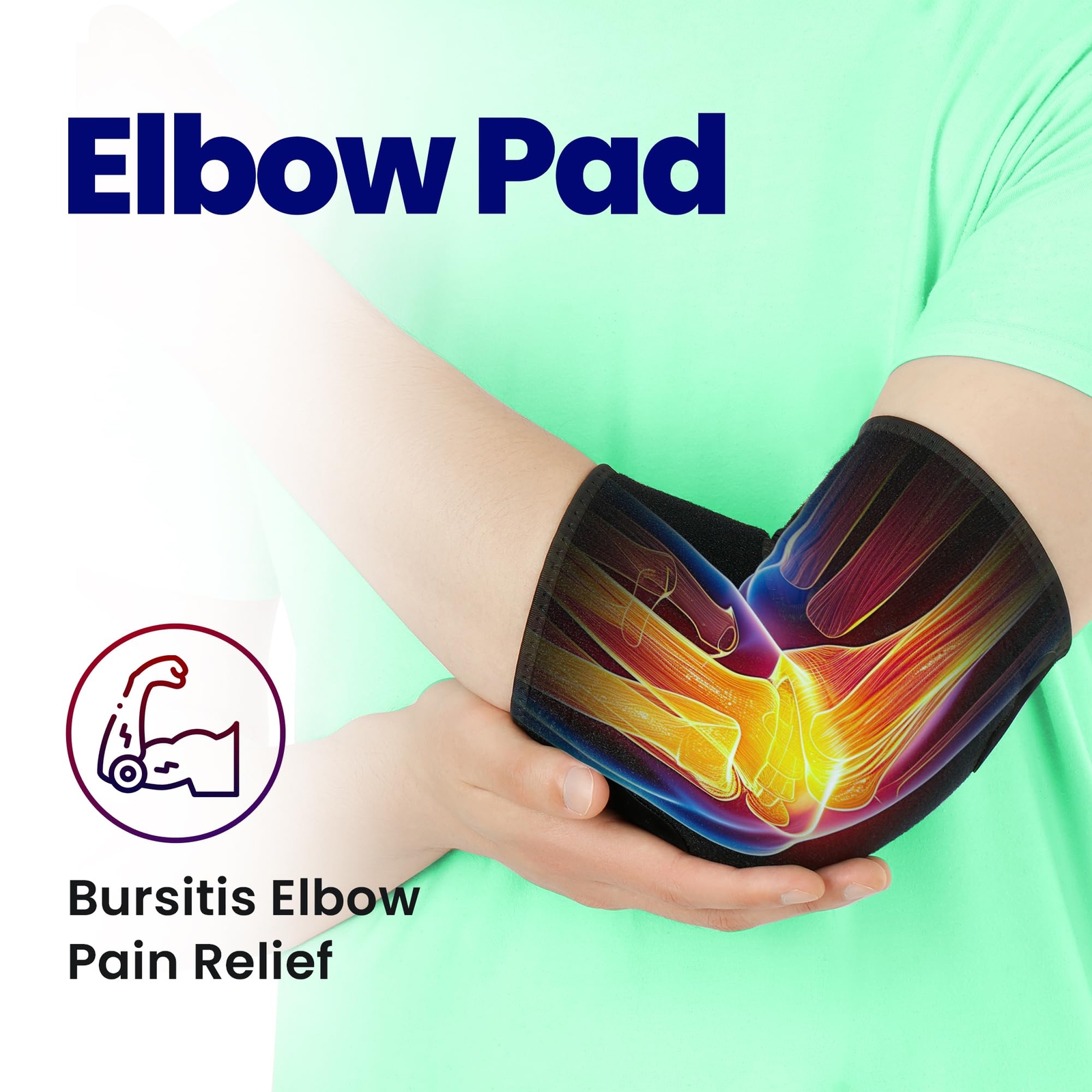 Elbow Pad Bursitis Elbow Brace | Padded Elbow Compression Sleeve for Bursitis…