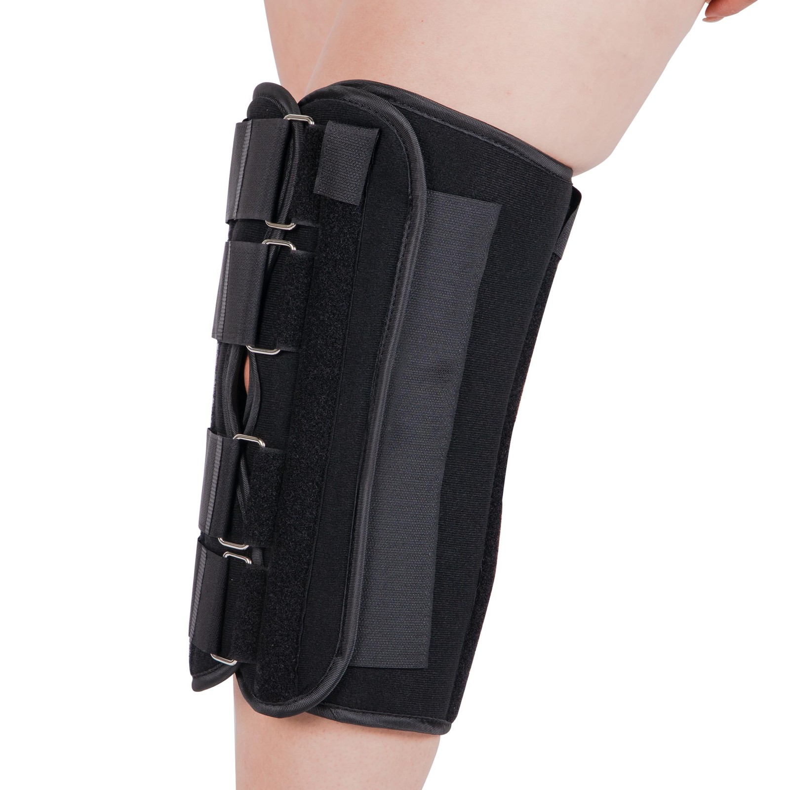 14” Long Adjustable Three Panel Orthopedic Knee Immobilizer – Supportive & Adjus