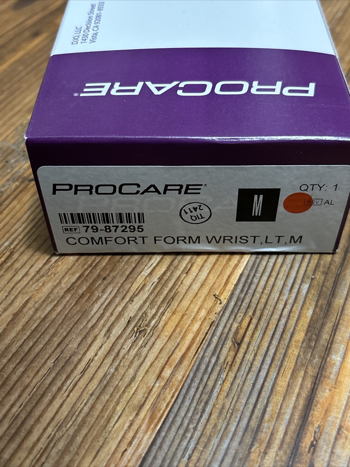 Procare comfort form wrist brace, Left Hand, Medium NIB